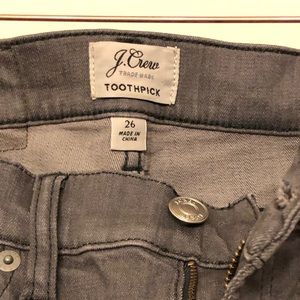 J. Crew Toothpick Jeans - Slate Grey